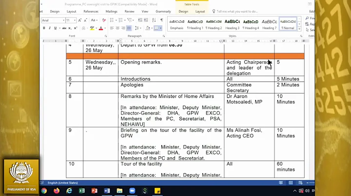 Portfolio Committee on Home Affairs