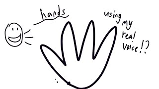 How to draw hands by me [ also my voice is in it]