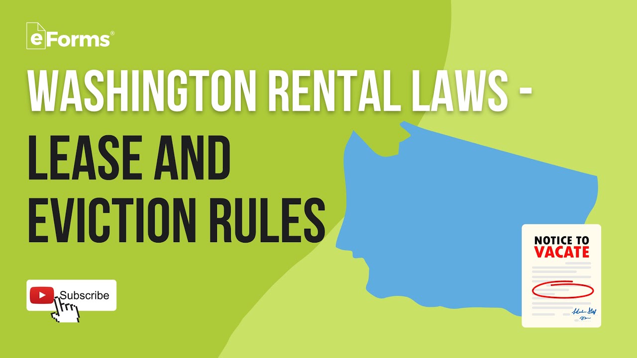 Washington Rental Laws Lease and Eviction Rules