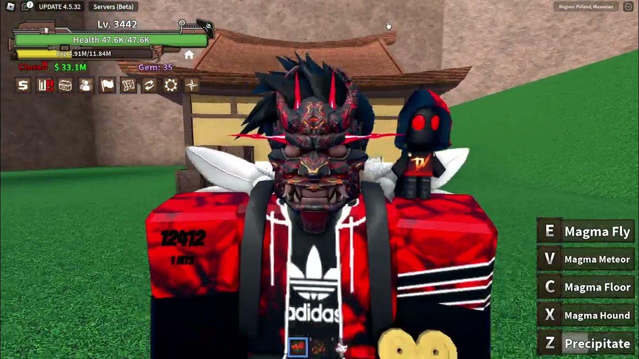 Unlocking first move for awakened magma in king legacy YouTube