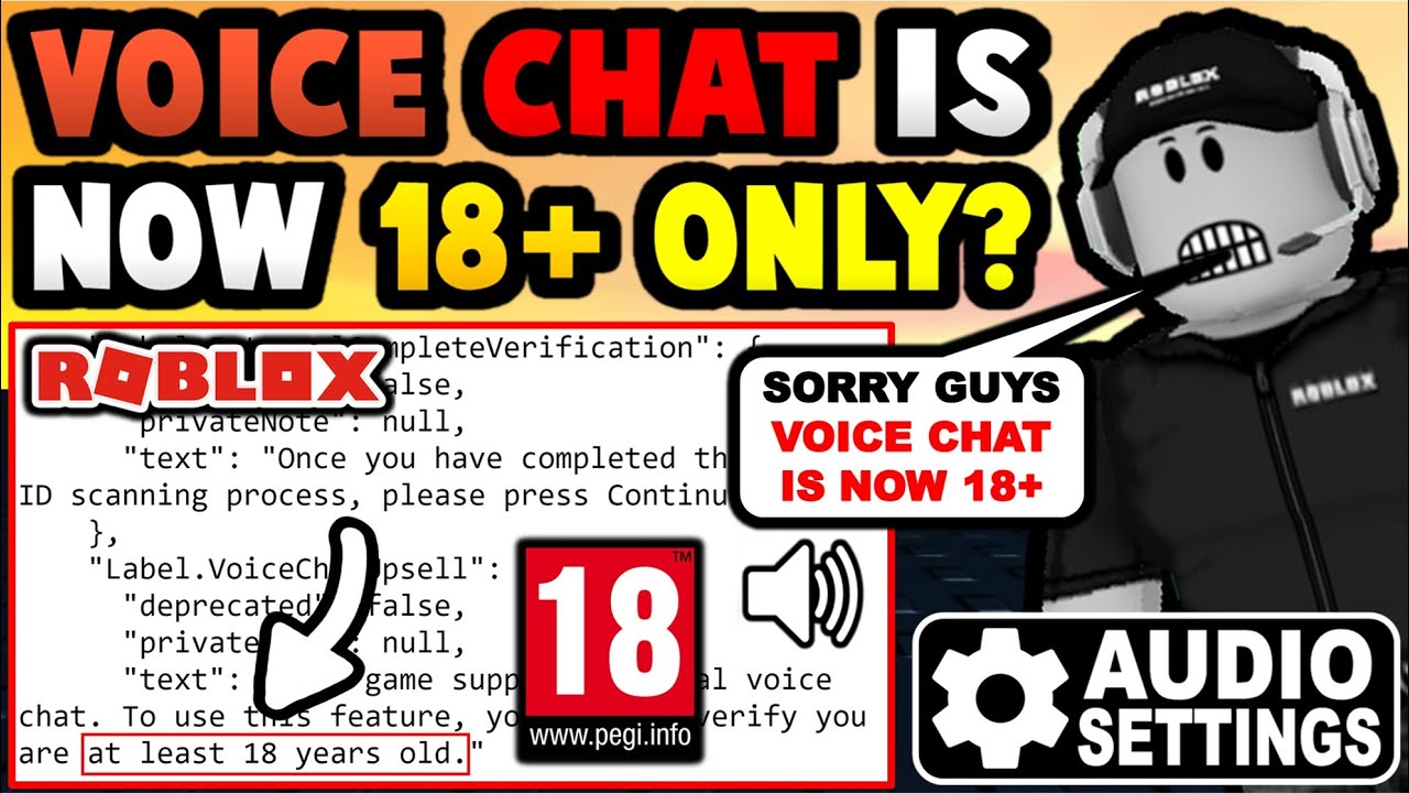 Roblox Voice Chat Is Now 18 Only New Updates Youtube - how to enable voice chat in roblox