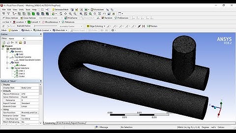 ANSYS Workbench Inflation Mesh of a 3D Pipe | Tutorial 2