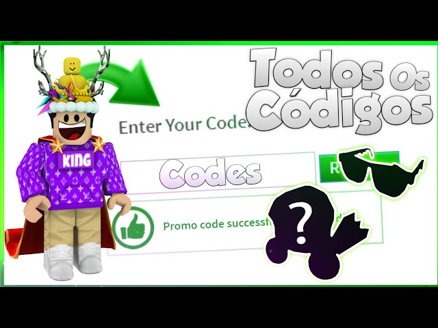 TODOS os PROMOCODES (CODES/ROBUX) ATUALIZADOS do ROBLOX! JUNHO