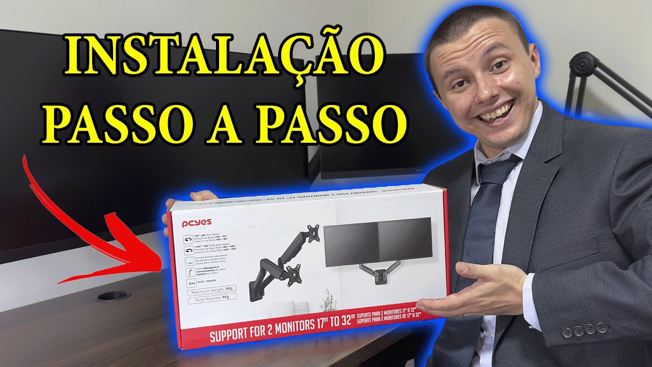 ATÉ UM BURRO INSTALA SUPORTE DE MONITOR NA PAREDE (PCYES)