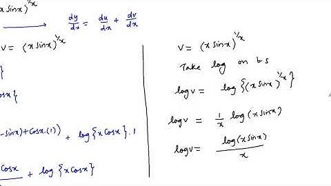 Differentiate the function w.r.t.x (x cosx ) ^x +  (x sinx) 1/x Ncert continuity Differentiability