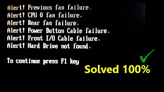 How to fix warning messages in BIOS  |  Dell  | Hp  | Lenovo