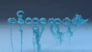 Title morphing effect with FLIP fluid solver | queen panhtwar