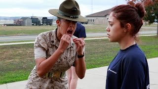 Drill Instructor gives civilians a taste of Marine boot camp  Delayed Entry Program