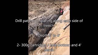 Road size trenching