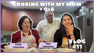 Cooking with my Mom 👩‍🍳🍳 + Q&A (ft. Dad 🧓) | Kat's Kitchen