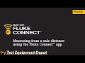 Measuring from a safe distance using the fluke connect app