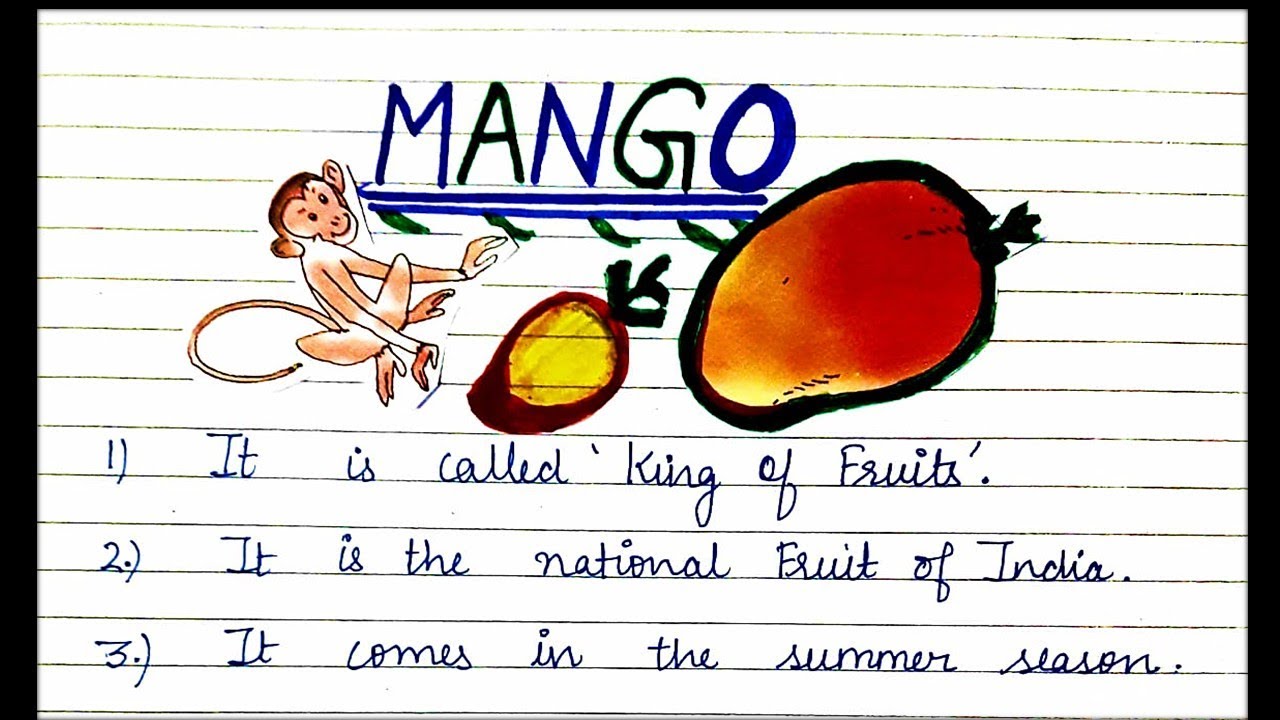 essay on mango class 1