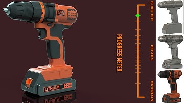 Fusion 360 Modeling Course (Power Drill) - Block Out