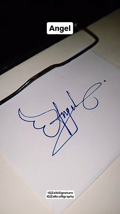 Signature ideas for letter A #ideas #signaturestyle #design Angel Signature Style || Asma signature