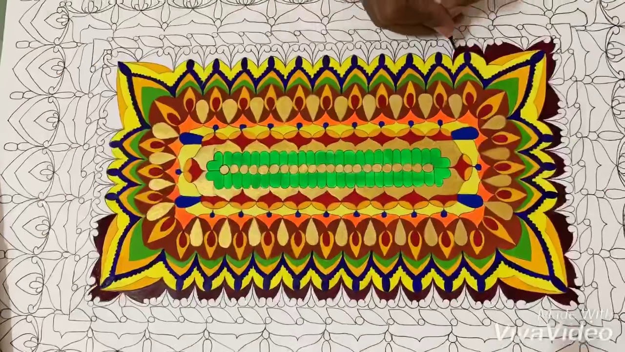 Download Rectangle version of Mandala Art - YouTube