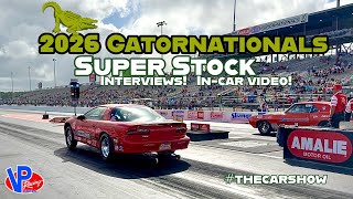 2026 NHRA Gatornationals Super Stock Drag Racing Gainesville Interviews Action Muscle Cars Wheelies