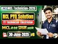 MCL Technician Electrician 2026 | NCL PYQ 30 June 2025 for ITI Electrician 🔥 MCL Previous Year Paper