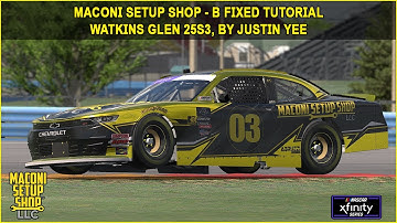 iRacing Maconi B-Fixed Watkins Glen Guide to Qualifying and Race 25S3