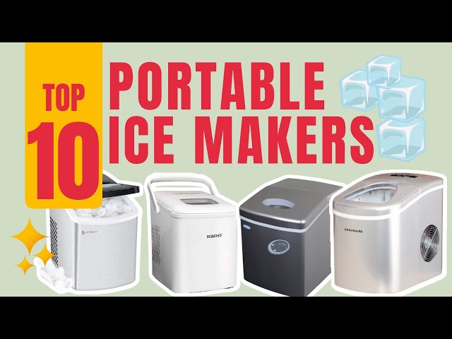 Ionchill Quick Cube Ice Machine, 26lbs/24hrs Portable Countertop Bullet Ice  Maker