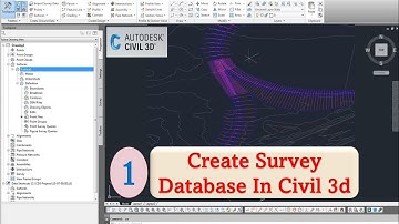 Create survey database in civil 3d