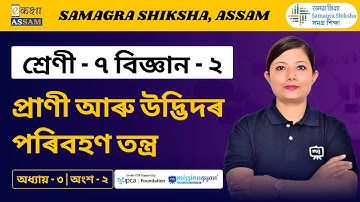 Class 7 Science Book 2 | প্ৰাণী আৰু উদ্ভিদৰ পৰিবহণ তন্ত্ৰ | Chapter 3 Part 02 | Ekaksha Assam