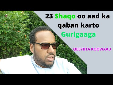 23 Shaqo oo aad  qaban karto adigoo jooga gurigaaga.