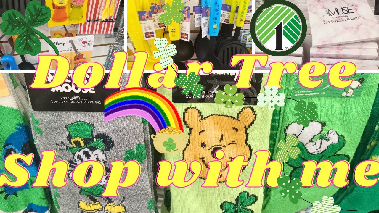 ♣️New St.patty Socks, NEW Makeup & Kitchen Finds| Dollar Tree Shop with me 