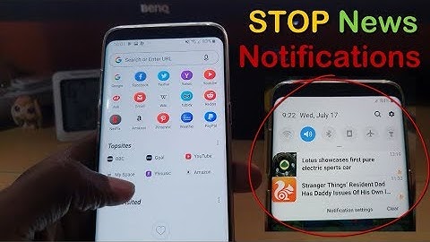 Stop UC Browser News Push Notifications