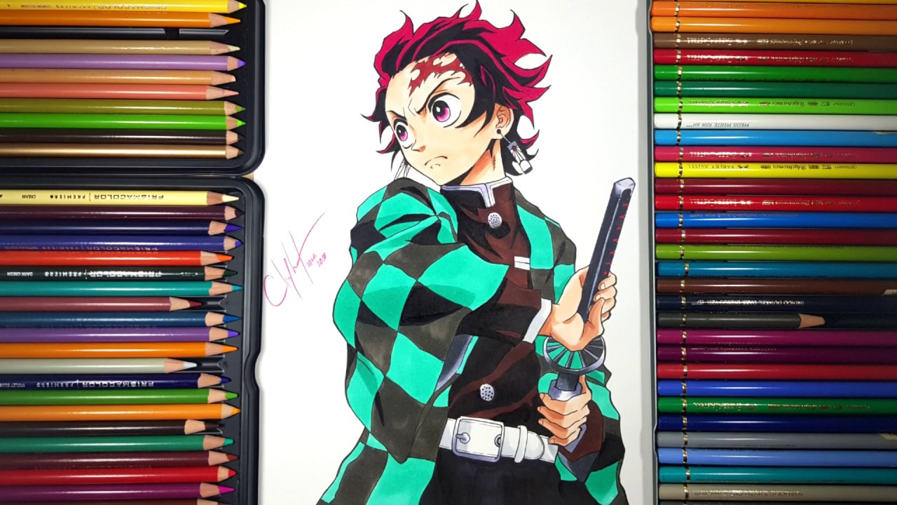 COMO DESENHAR TANJIROU KAMADO (Kimetsu no Yaiba) passo a passo