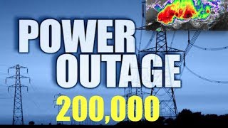 *Power Outages*- 1/4 million in dark | Possibly several days | Strong Storms!