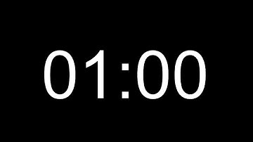 Basic 1 minute silent countdown + end beep buzzer