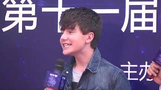 Greyson Chance -- MTV-CCTV Mandarin Music Awards Interview part 1