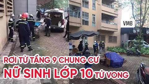 Rơi từ tầng 9 chung cư ở Hà Nội, nữ sinh lớp 10 tử vong