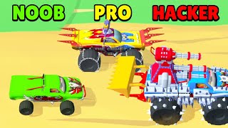 🤢 NOOB vs 😎 PRO vs 😈 HACKER - Monster Truck! 3D | Download Play-App Store APK screenshot 1