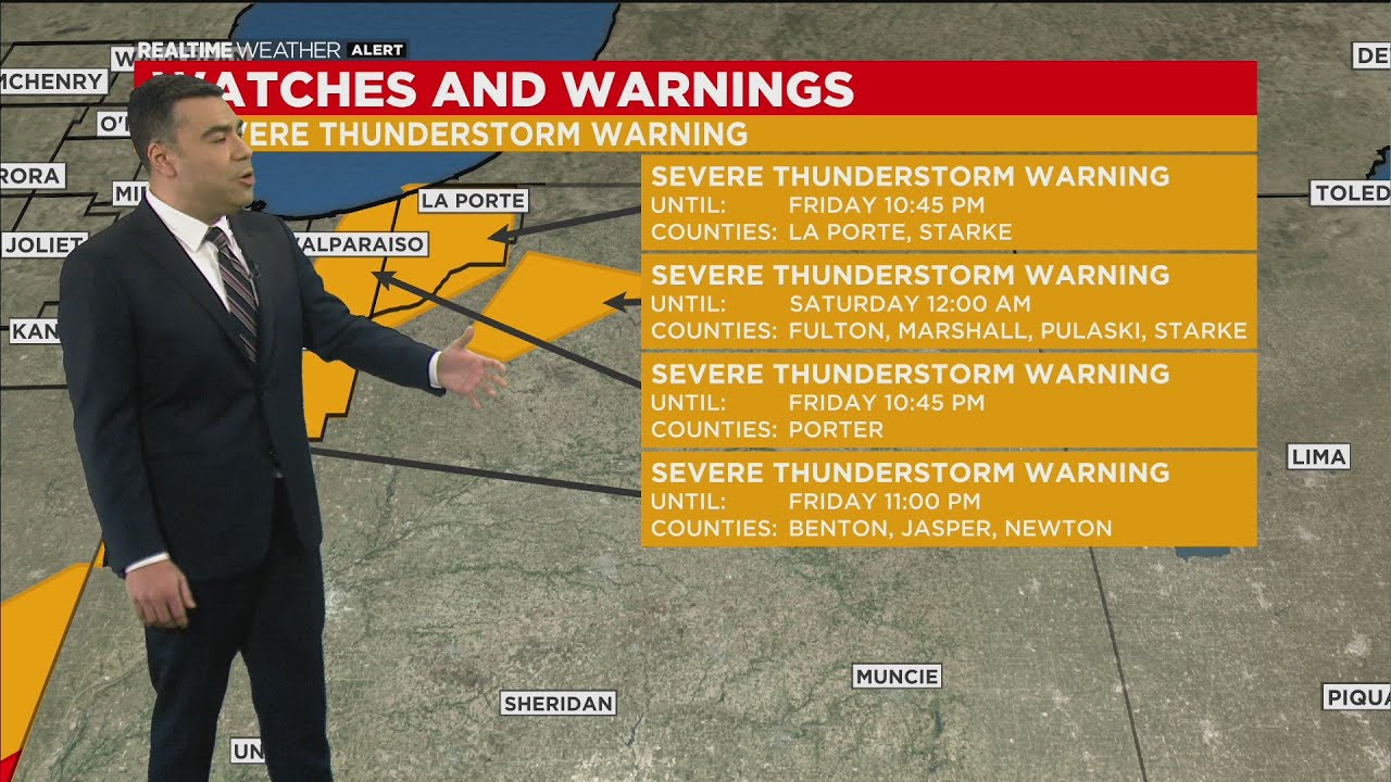 Chicago Weather: Severe Storms Hit Northwest Indiana - YouTube