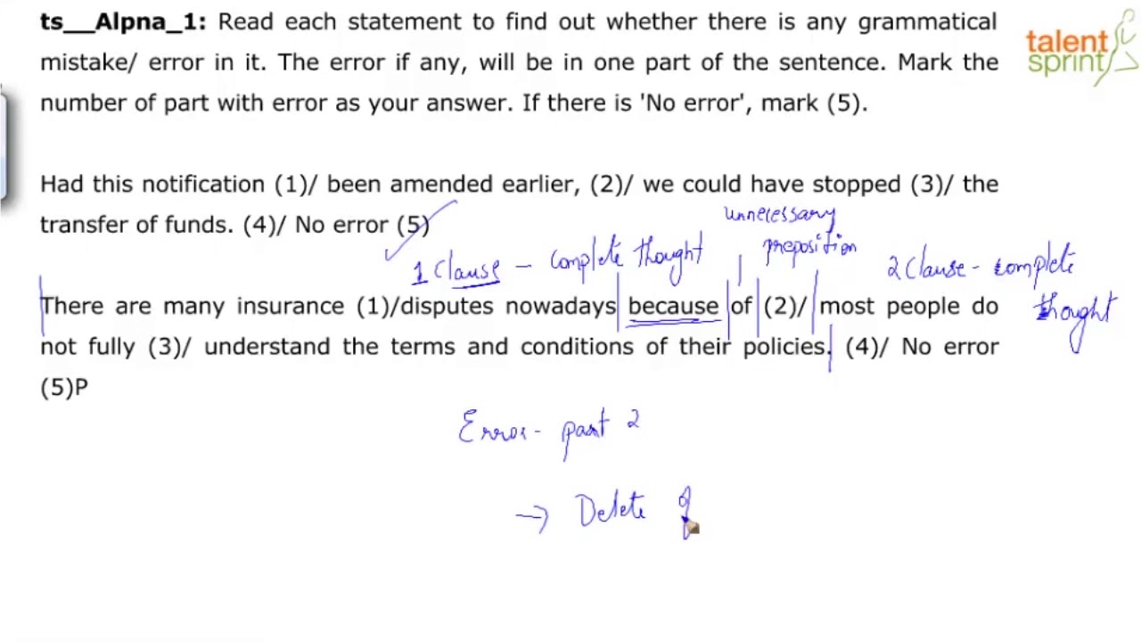 Finding Errors Advanced Example 135 and 136 Finding ErrorsSpotting