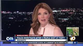 Three people shot at Encanto house party