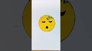 sleeping 😴😴 emoji drawing #sleeping emoji# viral #farjanaart #shortsvideo #likeandsubscribe 😴😴❤️😴❤️