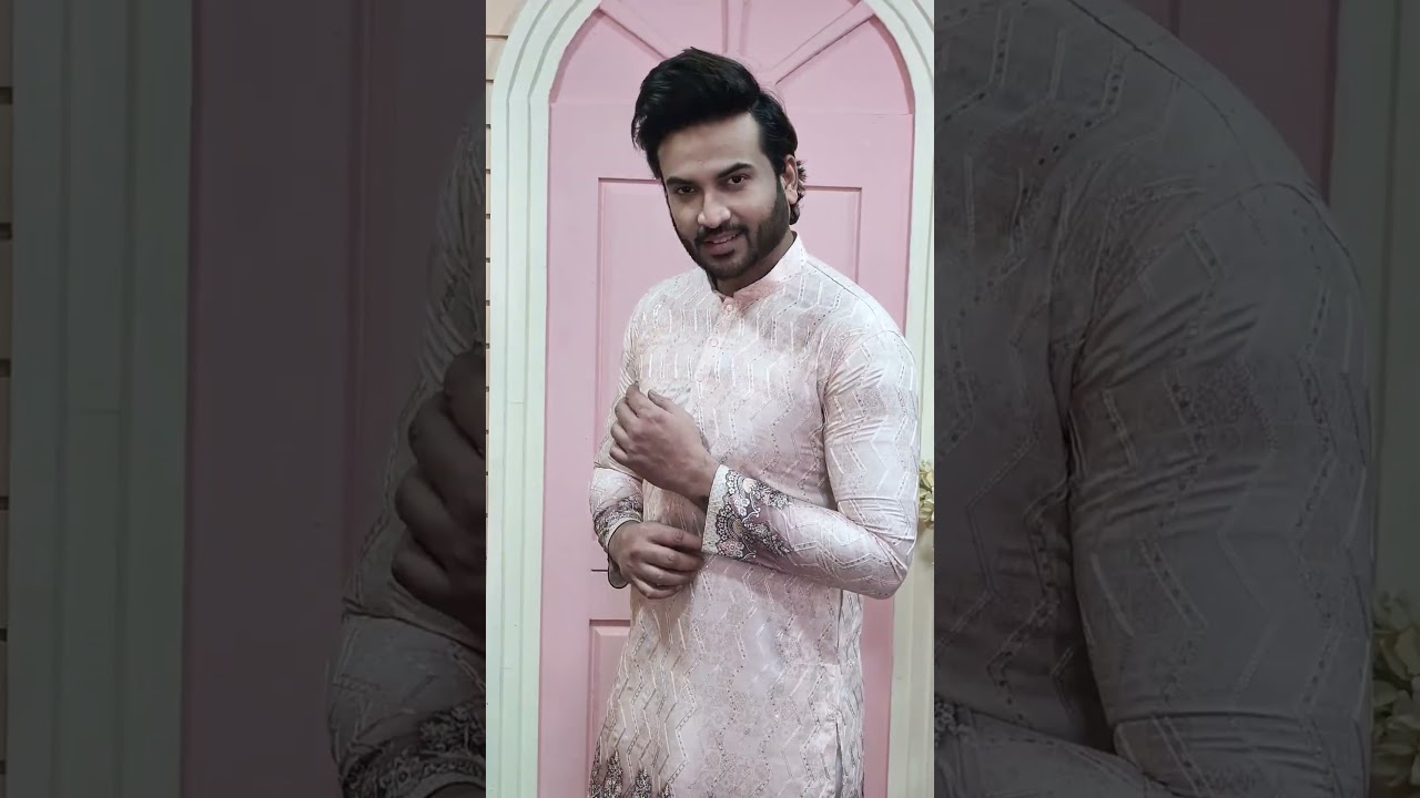 The Glow of Sophistication | Signature Light Peach Kurta for Men