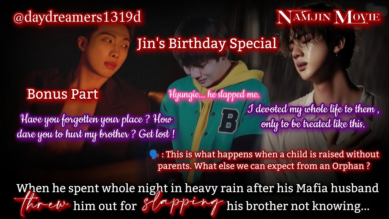 When he spent whole night in heavy rain after his Mafia husband threw him[Namjin One Shot][Movie 🎥🍿]