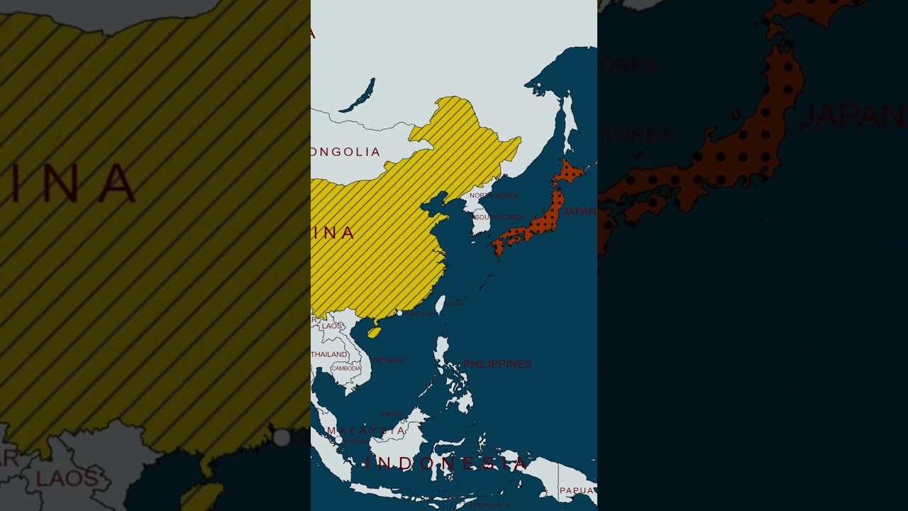 china and japan map#shorts #map #worldmaps #country #history #geography #mymap