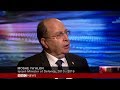 Lt. Gen. Moshe Ya'alon speaks to BBC's HARDtalk