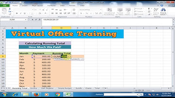 Calculating Running Total : Excel Tips and Tricks