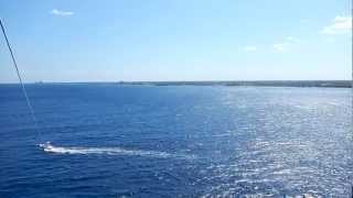 Parasailing in Cozumel, Mexico