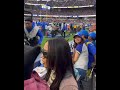 Gunna and bia on sidelines of the rams game