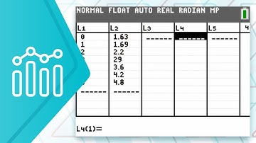 Lists and Bivariate Data on the TI-84 Plus CE