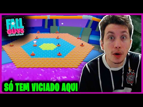 SÓ TEM VICIADO NESSA PARTIDA | FALL GUYS com tryhards do Brasil