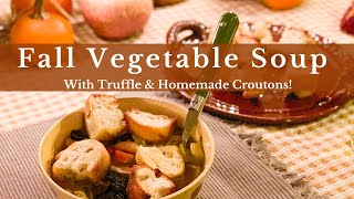 Fall Vegetable Soup with Truffle & Homemade Croutons! by Arenia White 2,822 views 2 years ago 5 minutes, 17 seconds