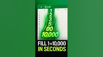 How to Fill 1 to 10000 Numbers in Excel Quickly and Easily