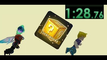 lucky blocks speed run 1 minute BMGO